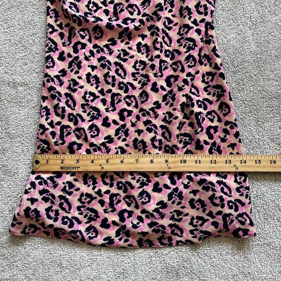 RESA PINK LEOPARD/CHEETAH ANIMAL PRINT DRESS SIZE SMALL DATE PARTY SEXY TRENDY - Picture 8 of 10